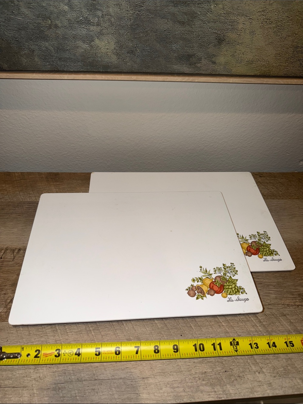 Vintage Corningware Spice of Life cutting board - set